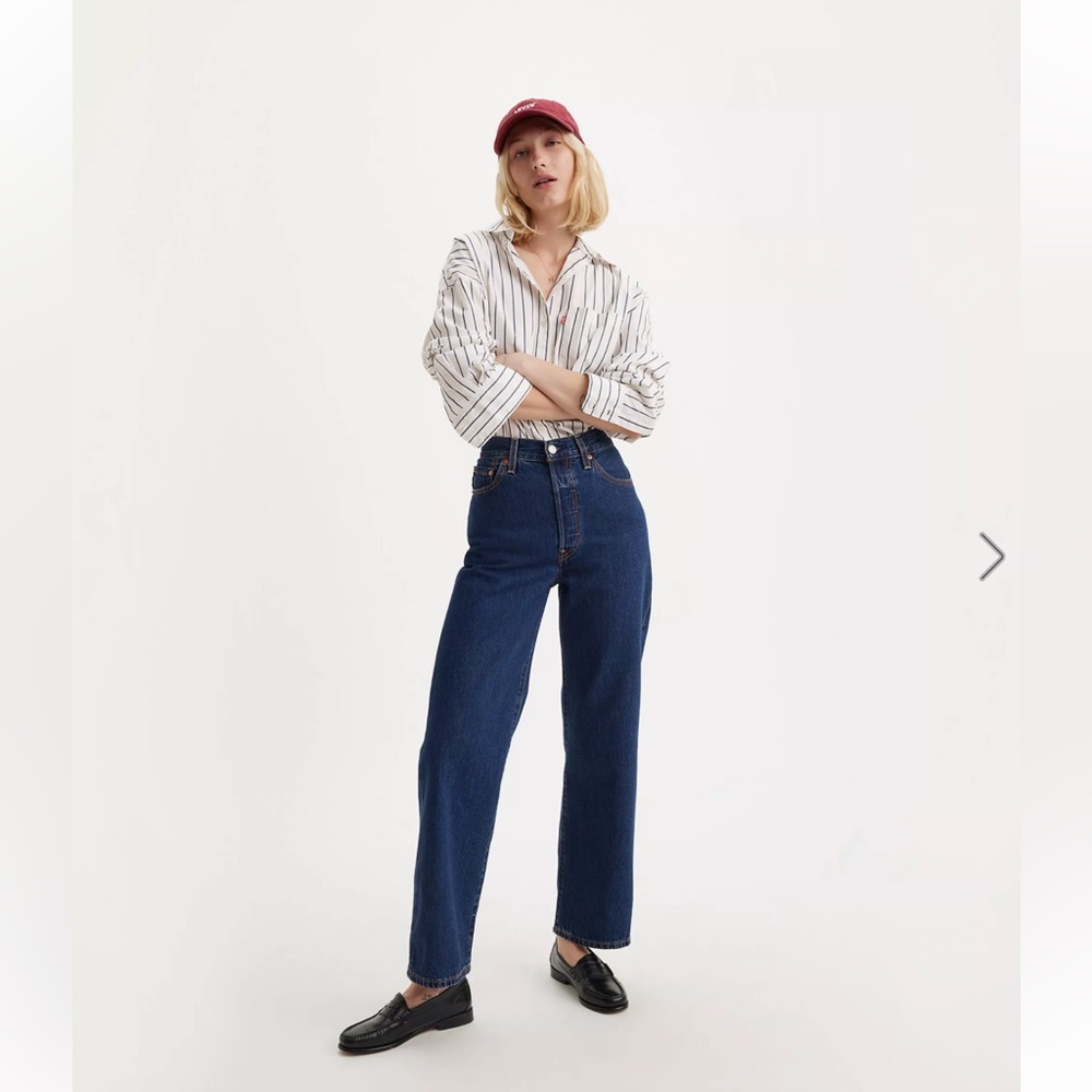 Levi’s Ribcage Straight Ankle Jean Noe Dark Mineral Wash, 30x29